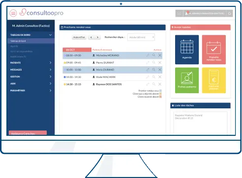 Les services et logiciels pour ostéo proposés par Consultoo